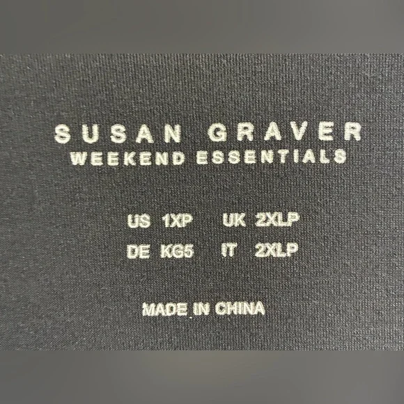 Susan Graver Weekend Essentials Blouse, Size 1XP, EUC - Picture 2 of 4